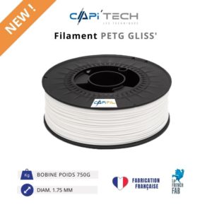 CAPIFIL-Filament 3D PETG GLISS' 750g-new