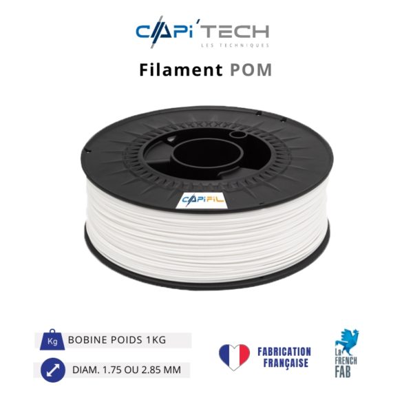 CAPIFIL-Filament 3D POM Blanc 1kg