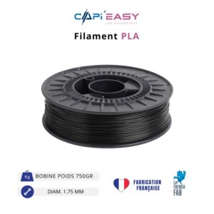 CAPIFIL-Filament 3D PLA Noir pailleté 750gr